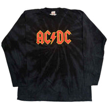 Load image into Gallery viewer, AC/DC Unisex Long Sleeve T-Shirt:  Logo (Wash Collection)