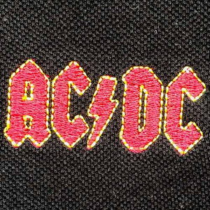 AC/DC - Unisex Polo Shirt:  Classic Logo (Black)