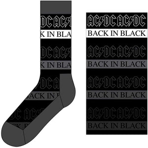 AC/DC Unisex Ankle Socks:  Back in Black