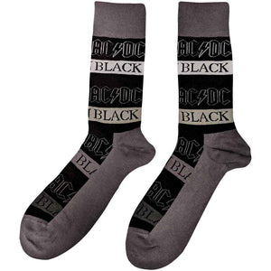 AC/DC - Unisex Ankle Socks:  Back In Black (Black)