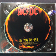 Cargar imagen en el visor de la galería, CD cover of AC/DC's 'Highway to Hell' with fiery design