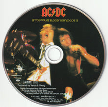 Load image into Gallery viewer, CD cover of AC/DC's 'If You Want Blood You've Got It' with band members and album title.