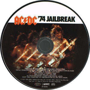 AC/DC - '74 Jailbreak (CD) – The Cosmic Peddler