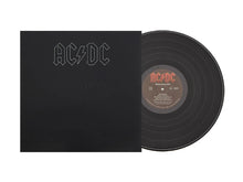 Cargar imagen en el visor de la galería, This image features the album cover of "Back in Black" by AC/DC, a iconic release in the rock and metal genre. The cover is striking with its solid black background and features the band's name in a bold, white outline font, followed by the album title in a smaller size directly below the band's name.