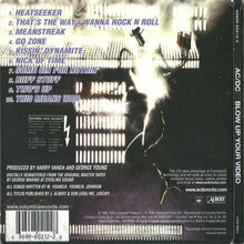 Charger l'image dans la galerie, Back cover of an AC/DC album with tracklist and album design