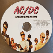 Load image into Gallery viewer, AC/DC - Dirty Deeds Done Dirt Cheap CD with random people and text.