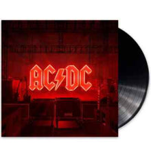 Cargar imagen en el visor de la galería, Vinyl record with AC/DC logo on a red-lit stage background