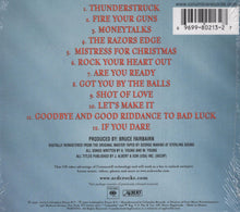 Cargar imagen en el visor de la galería, AC/DC - The Razors Edge back compact disc cover.