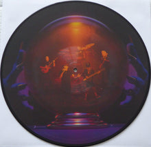 Load image into Gallery viewer, Vinyl record with a colorful band illustration on a white background