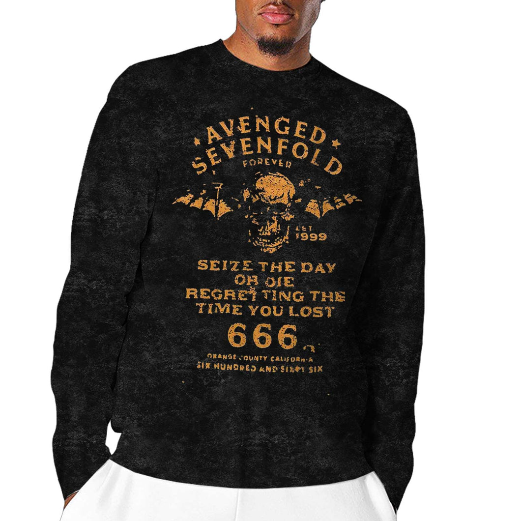 Avenged Sevenfold Unisex Long Sleeve T-Shirt:  Sieze The Day