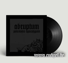 Load image into Gallery viewer, Abruptum - Potestates Apocalypsis black vinyl record.