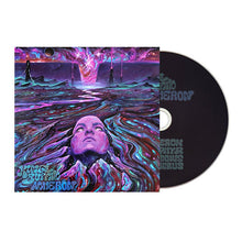 Load image into Gallery viewer, King Buffalo - Acheron front compact disc with CD. A colorful album cover featuring a person surrounded by flowing rock formations.