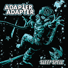 Charger l'image dans la galerie, Album cover art for 'Adapter Adapter' by Sleep Spell, featuring a stylized teal and black illustration of a diving helmet and scuba gear against a black background with white text.