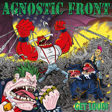 Load image into Gallery viewer, Album cover for 'Agnostic Front Get Loud!' with colorful characters and text.