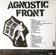 Cargar imagen en el visor de la galería, Album cover for Agnostic Front's 'New York Hardcore' with tracklist and artwork.