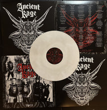 Cargar imagen en el visor de la galería, Album cover art for Ancient Rage featuring a black and white illustration of a stylized, aggressive looking monster with horns.