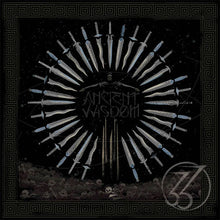 Charger l'image dans la galerie, Album cover with skeletal hands holding books and 'Ancient Wisdom' text on a dark background.