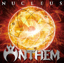 Cargar imagen en el visor de la galería, Album cover for 'Nucleus Anthem' with a fiery design and atomic symbol.
