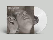 Load image into Gallery viewer, Cover art for Arcadian Child's album Protopsycho featuring a black and white photo of a person with their mouth open, possibly singing or Screaming, with a blurred background.