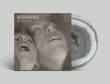 Load image into Gallery viewer, Cover art for Arcadian Child's album Protopsycho featuring a black and white photo of a person with their mouth open, possibly singing or Screaming, with a blurred background.