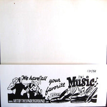 Cargar imagen en el visor de la galería, Album cover with text 'We have all your favorite music' and a record player illustration.
