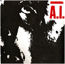 Load image into Gallery viewer, Album cover with a stylized face and 'A.I.' text in red on a black background