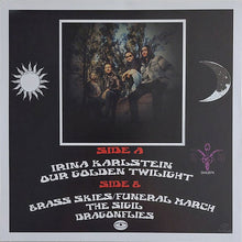 Cargar imagen en el visor de la galería, Album cover with band members in a forest setting, sun and moon symbols, and text.