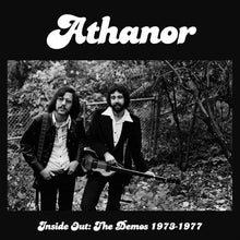 Cargar imagen en el visor de la galería, Album cover with two musicians in a forest, featuring the band 'Athanor' and their demo collection.