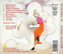 Load image into Gallery viewer, Atomic Rooster - In Hearing Of back compact disc cover artwork.