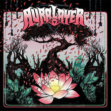 Charger l'image dans la galerie, Album cover art featuring a stylized illustration with a prominent pink lotus flower, trees with roots, and an abstract, fiery background. The text 'AURALAYER' is visible, representing the artist's name.