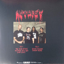 Load image into Gallery viewer, Vinyl record cover with band members and red text on a dark background