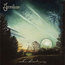Load image into Gallery viewer, Cover art for Autumnblaze album 'Welkin Shores Burning' featuring a moonlit landscape with trees and a full moon.