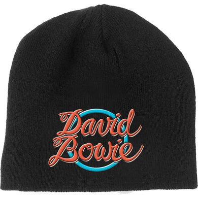 David Bowie Unisex Beanie Hat:  1978 World Tour Logo