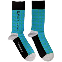 Load image into Gallery viewer, David Bowie - Unisex Ankle Socks:  Circles Pattern (Blue)