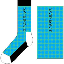 Load image into Gallery viewer, David Bowie - Unisex Ankle Socks:  Circles Pattern (Blue)