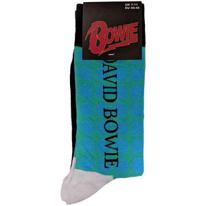 David Bowie - Unisex Ankle Socks:  Circles Pattern (Blue)