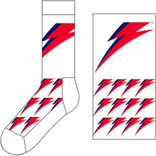 Load image into Gallery viewer, David Bowie - Unisex Ankle Socks:  Flash (White)