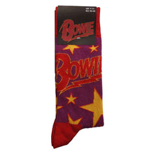 Load image into Gallery viewer, David Bowie - Unisex Ankle Socks:  Stars Infill (Purple)