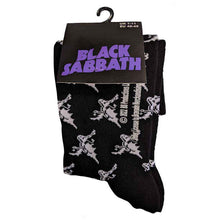 Load image into Gallery viewer, Black Sabbath - Unisex Ankle Socks:  Demon Pattern (Black)