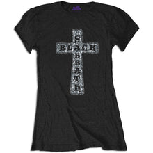 Load image into Gallery viewer, Black Sabbath Ladies T-Shirt:  Cross (Embellished)