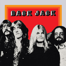 Cargar imagen en el visor de la galería, Album cover with a band portrait and 'Back Jack' text on a red and orange background