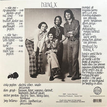 Charger l'image dans la galerie, Album cover of 'Band X' with a black and white photo of four band members and text details.