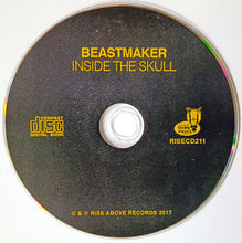 Cargar imagen en el visor de la galería, CD disc with 'Beastmaker Inside The Skull' text and logos on a white background