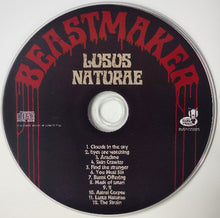 Cargar imagen en el visor de la galería, CD label for 'Lusus Naturae' by Beastmaker with red and white text on a black background