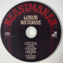 Charger l'image dans la galerie, CD cover of 'Lusus Naturae' by Beastmaker with red text and tracklist on a black background