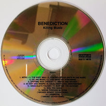 Charger l'image dans la galerie, CD with 'Benediction' album cover featuring tracklist on a white background