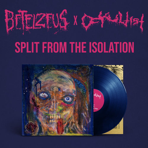 Vinyl record and cover with 'Bitezeus x Dallust' text on a dark background