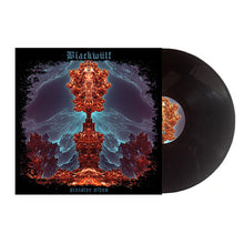 Load image into Gallery viewer, Blackwulf - Sinister sides front vinyl record with a cover featuring a stylized tree design on a white background.