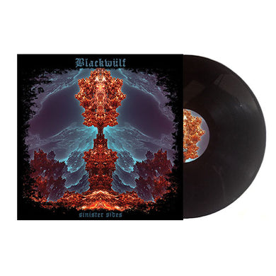 Blackwulf - Sinister sides front vinyl record with a cover featuring a stylized tree design on a white background.