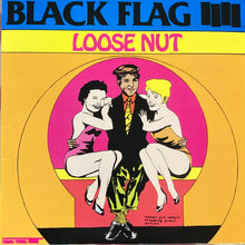 Charger l'image dans la galerie, Album cover for 'Black Flag III: Loose Nut' with a stylized illustration of a man between two women.